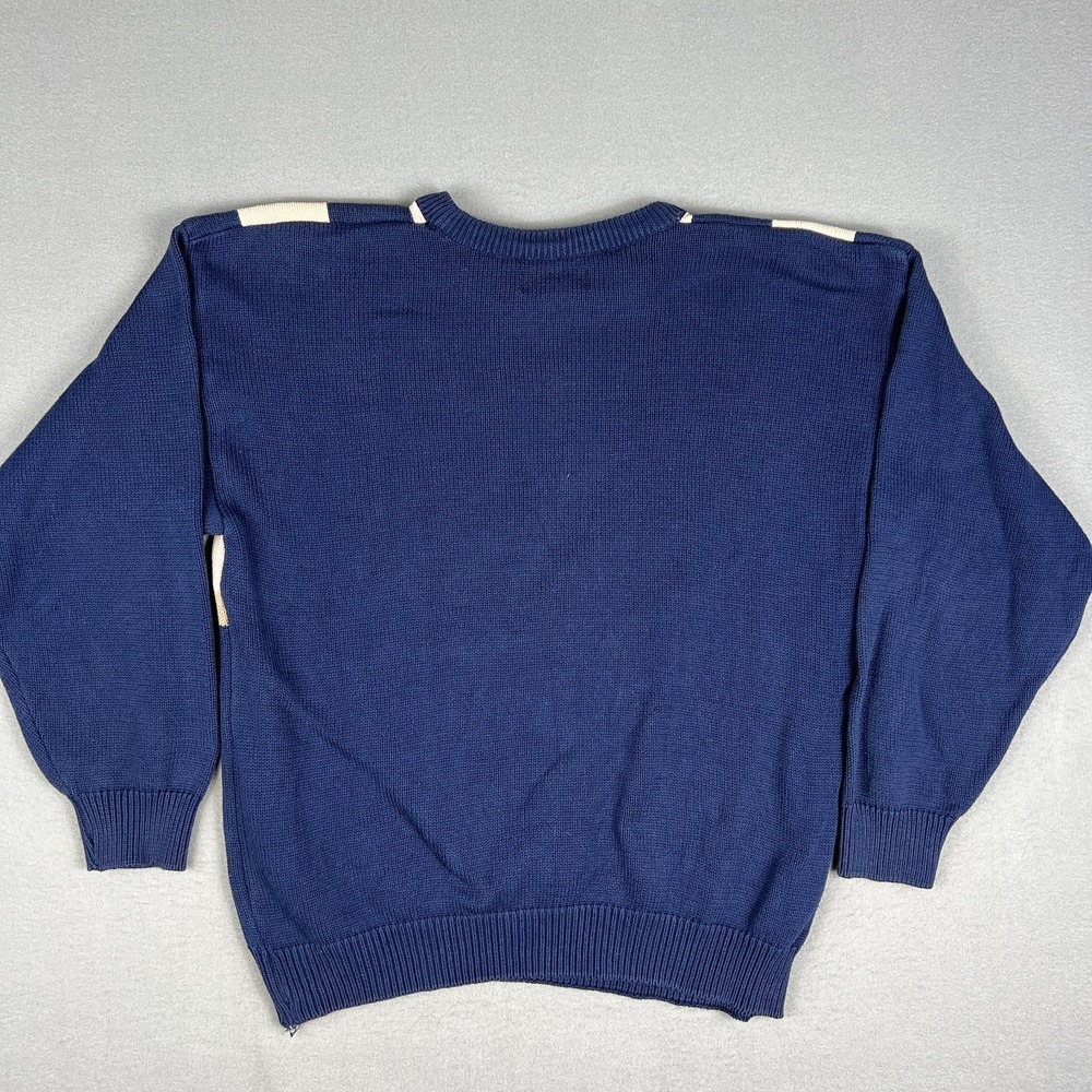 VTG Clubfellow‎ GOLF Sweater Mens XL Cotton Knit Golfing 1990s Striped Retro - Picture 2 of 11